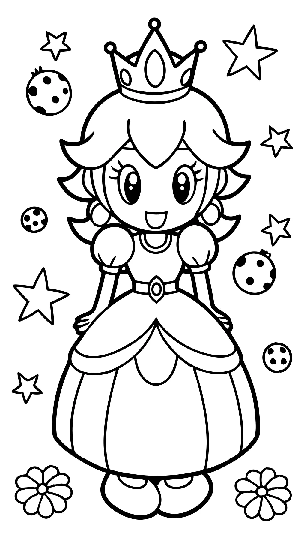 mario coloring pages daisy